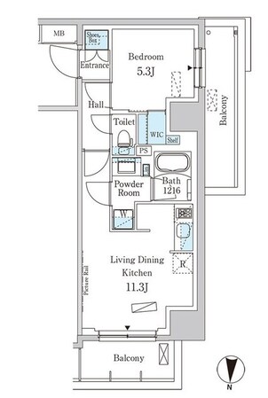 パークアクシス両国スクエアの物件間取画像